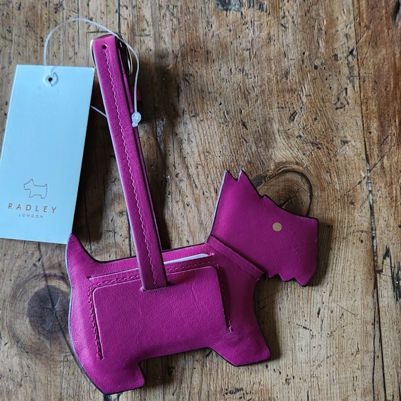 Radley london purse charm luggage tag dark pink - Picture 2 of 4